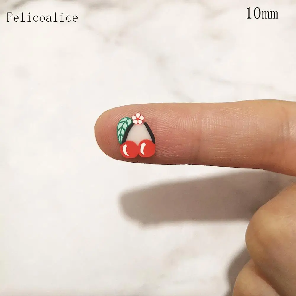 1 кг 10 мм Fimo Ломтики горка талисманы для поставки слаймов комплект пушистый слизи фрукты полимерные прозрачные клейкие аксессуары шпатлевка глина дизайн ногтей - Цвет: 1kg