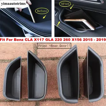

Yimaautotrims For Mercedes-Benz CLA X117 GLA 220 260 X156 2015 - 2019 Inner Car Door Armrest Container Storage Box Cover Trim