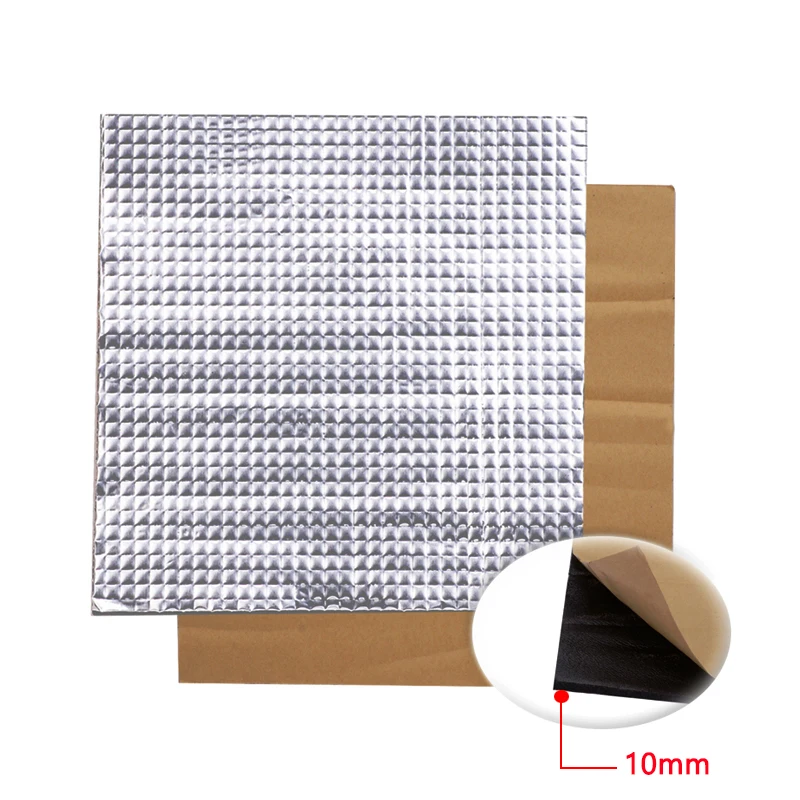 200x200/220x220/300x300/400x400 мм самоклеящаяся пластина из фольги, нагревательные наклейки для кровати, теплоизоляционные хлопковые детали для 3D-принтера