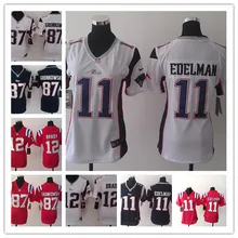Женская Новая Англия s, 12 том Брейди 87 Роб гронковски 11 Юлиан Эдельман Джерси