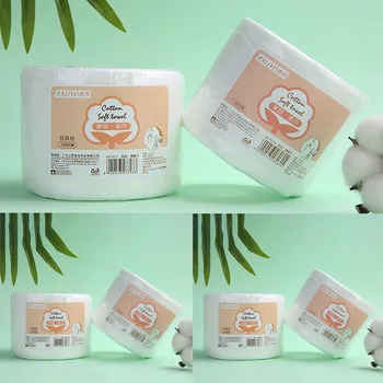 

6PC Facial Clean Non-woven Fabric Cotton Disposable Cosmetic Towel Tissue Hollow Replacement Cleaning Face towel 16 meters long