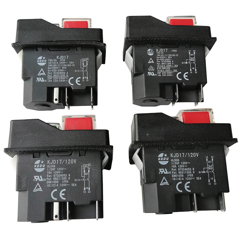 Kedu KJD17 Elektromagnetische Schakelaars Voor Tuin Gereedschap 120V 220V 4Pin 5Pin|Schakelaars| - AliExpress