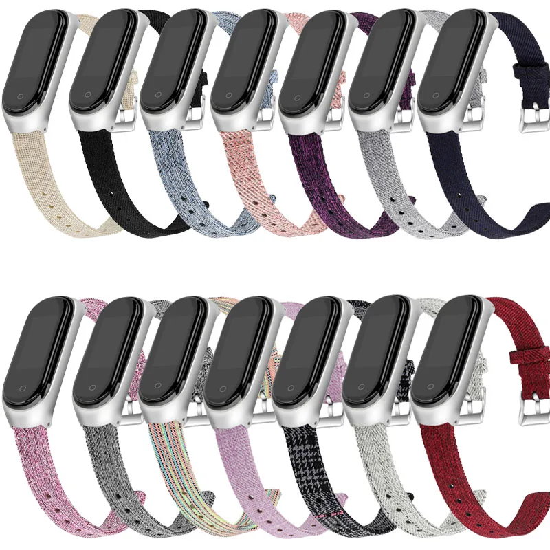 Аксессуары для mi band 4 браслет pulseira 3 ремешок смарт часов сменный нейлоновый