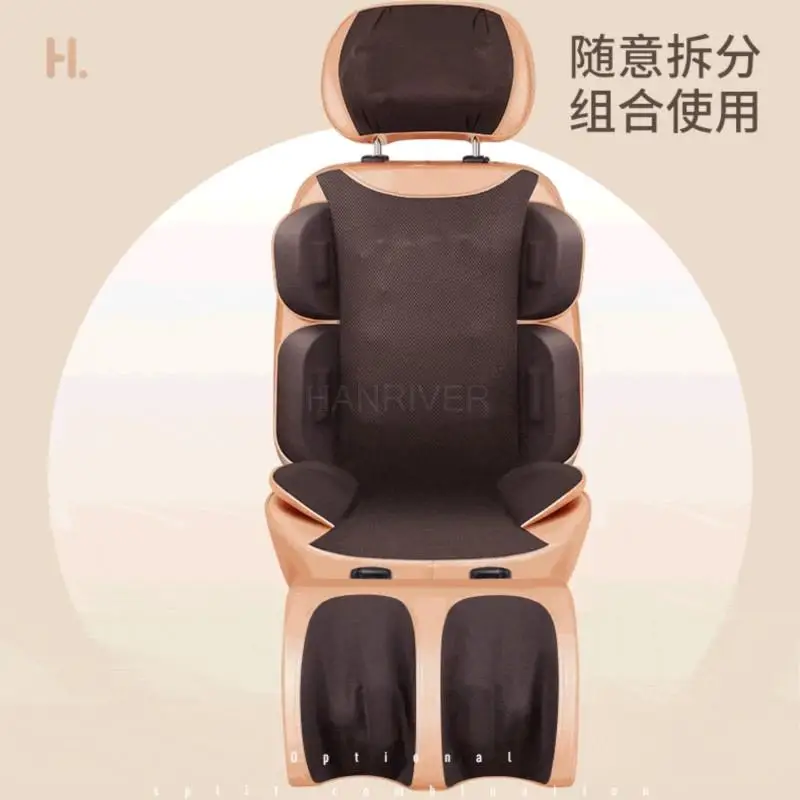 Multi-functional household massage chair cushion body back waist massager massage cushion for leaning on of electric heating