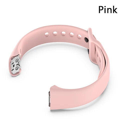 Ремешок для samsung Galaxy fit SM-R370 Смарт-часы силиконовые браслеты Сменные аксессуары мягкий водонепроницаемый браслет - Цвет: Pink