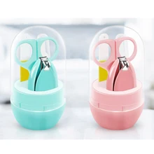 Набор книпсеры для младенца, машинка для стрижки ногтей, Детские книпсеры для младенца, зажим для носа, анти-мясо, детские безопасные ножницы для ногтей, комплект из 4 предметов