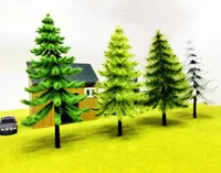10pcs/5pcs HO OO Scale Model Trees Train Railroad Layout Diorama Wargame Scenery Entertainment accessories for DIY enthusiasts 2