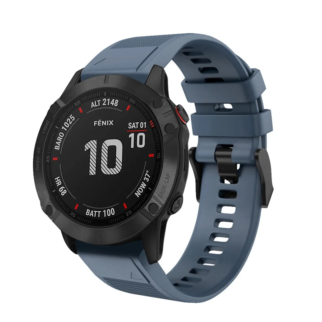 Силиконовый ремешок на запястье для Garmin Fenix 6X/Fenix 6 XPro, умные часы, сменный ремешок для мужчин и женщин, быстросъемный браслет 19Sep