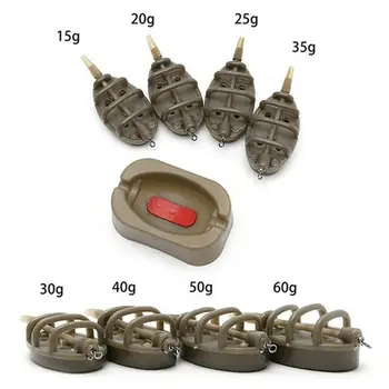 HOT SALE ❤️ Practical Outdoor Carp Fishing Bait Thrower Tools Portable Flat Method Mold Inline Feeder Easy Apply Durable Sturdy Accessories - discount item 23% OFF Sports & Entertainment