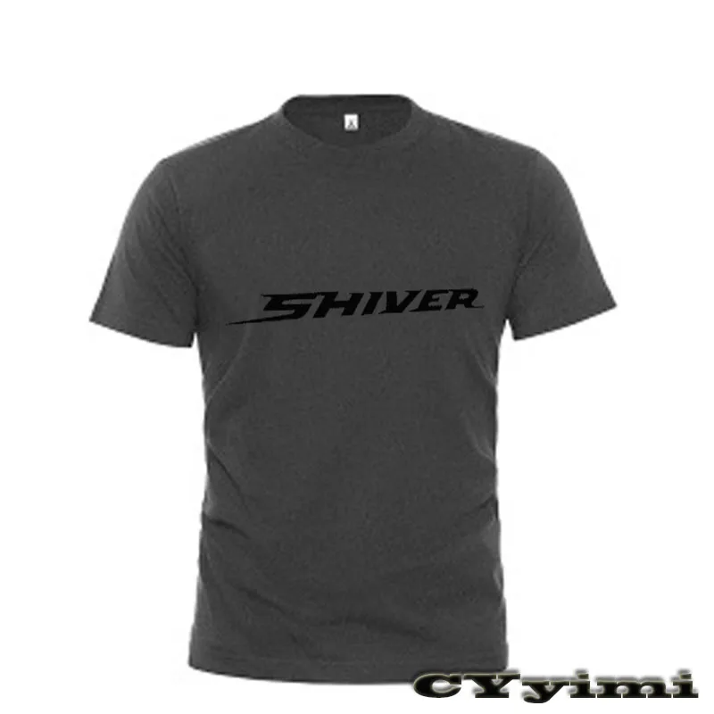 For Aprilia SHIVER 900 SHIVER900 SHIVER 750  T Shirt Men New LOGO T-shirt 100% Cotton Summer Short Sleeve Round Neck Tees Male