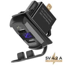 Универсальное автомобильное зарядное устройство с двумя USB-портами, 5 В, 1000 А Универсальное автомобильное зарядное устройство с двумя USB-портами, 5 В, 1000 А