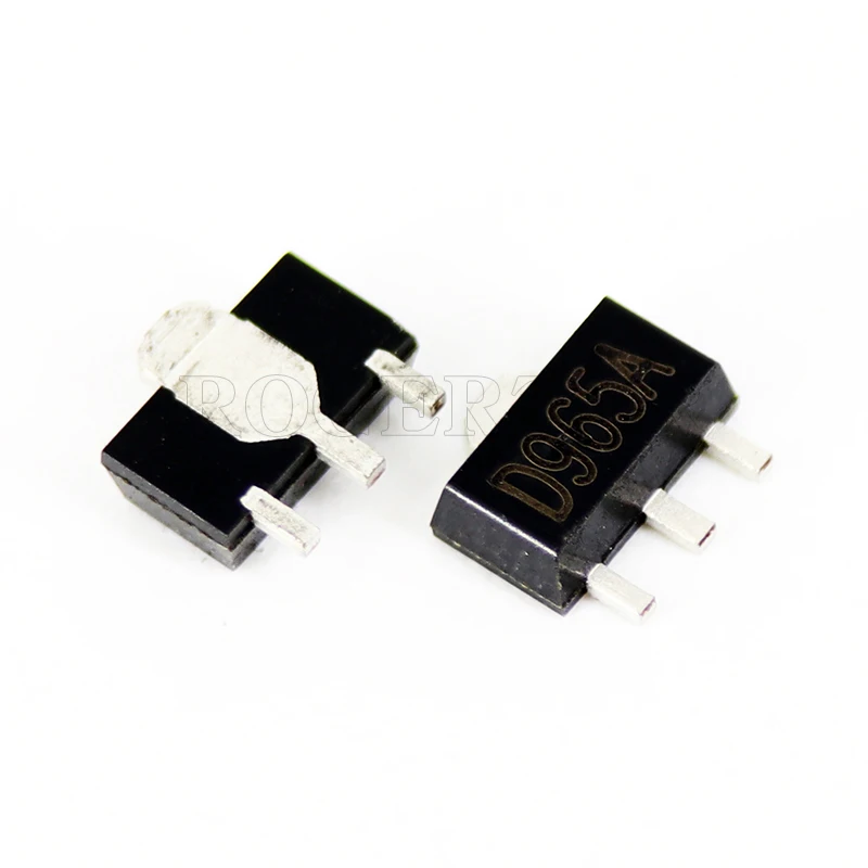 20pcs/lot Triode (transistor) 2SD965A SOT-89 NPN Vceo=30V Ic=5A HFE=340-600 |