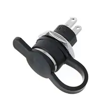 

2pcs/bag Waterproof Power Socket 2.1mmx5.5mm Panel Power Charger Jack Dust With Waterproof Socket Mount Cover 12v C3v7