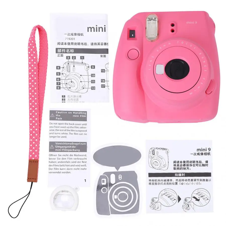 Фотокамера моментальной печати Fujifilm Instax Mini 9 с зеркалом для селфи