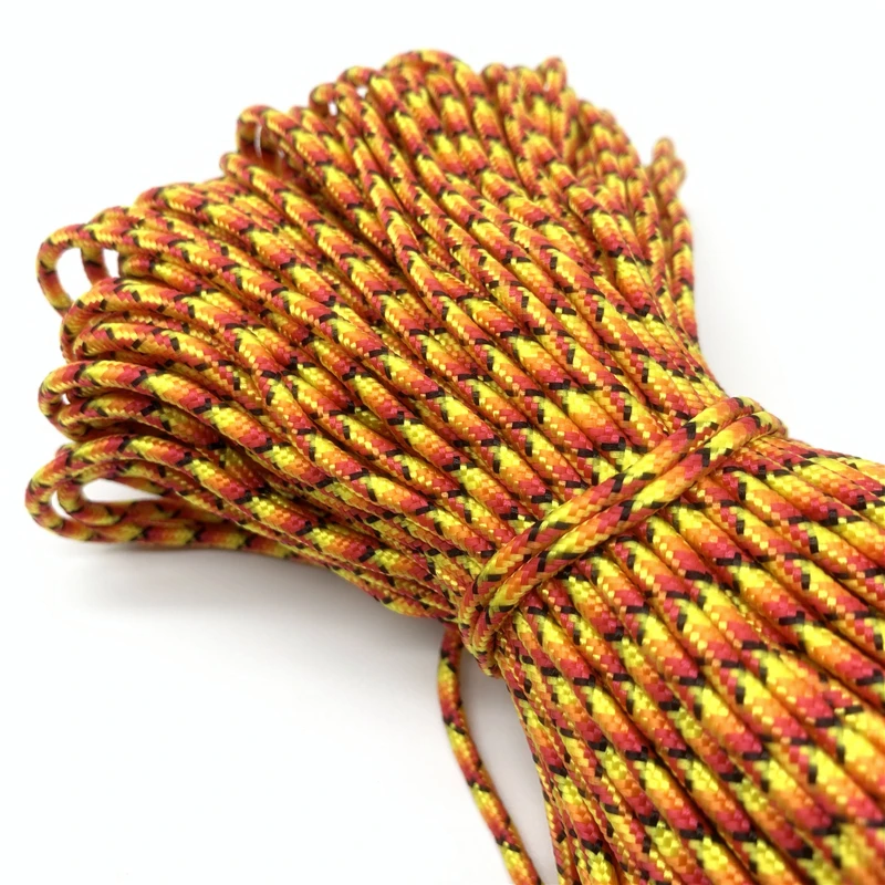 10yards/Lot 3mm Cord Rope Parachute Lanyard Rope For Climbing Camping Survival Equipment Paracord Bracelet Mask Lanyards 