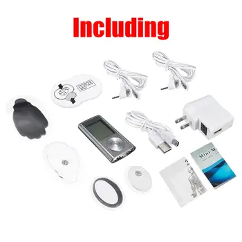 

Rechargeable 8 Modes Tens Unit Pain Dual Channels Physical Therapy Body Massage Electronic Pulse Muscle Stimulator Pain Relief