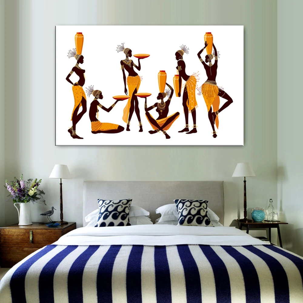 Африканское искусство картины сексуальной девушки женские холсты
