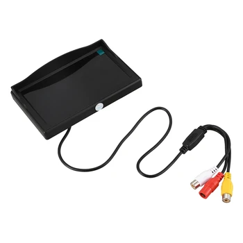 

5" 800*480 TFT LCD HD Sn Monitor for Car Rear Reverse Rearview Backup Camera Black