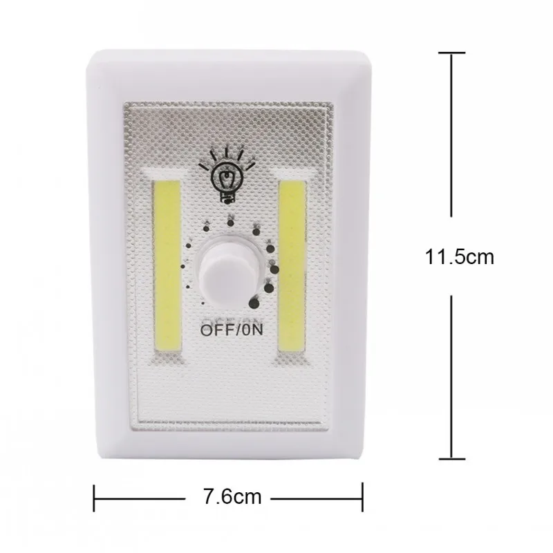 COB Magnetic Mini LED Cordless Light Switch Wall Night Lights Battery Operated Kitchen Cabinet Garage Closet Camp Emergency Lamp night lamp for bedroom wall
