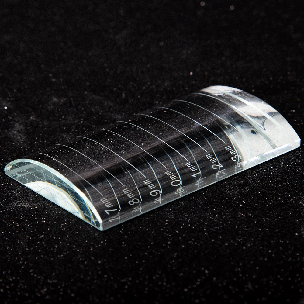 U-образная кристаллическая стеклянная клейкая Палетка для печати клеевой пластины инструмент для наращивания ресниц Кристалл Камень для наращивания ресниц