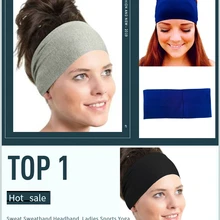 Горячая Распродажа, Спортивная хлопковая повязка от пота на голову, женский спортивный Напульсник для йоги, гимнастики, эластичная повязка на голову, повязка на голову