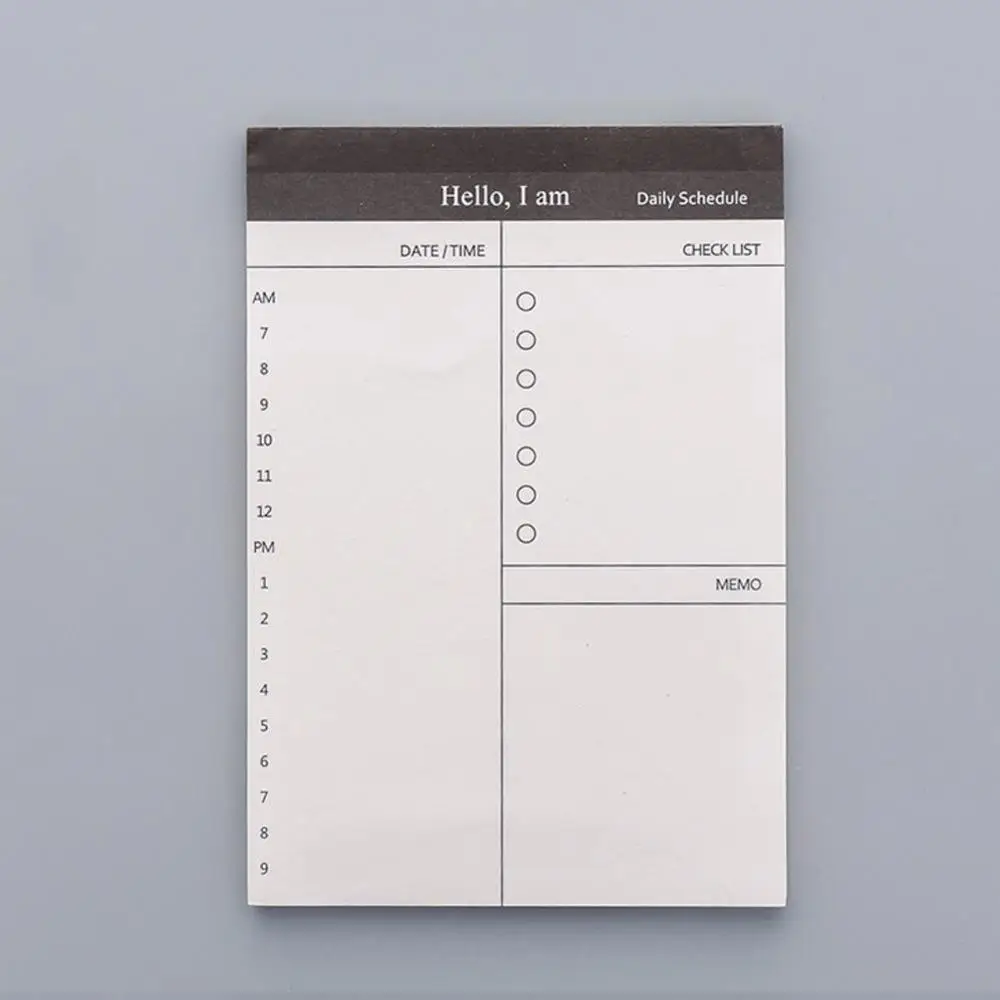 Небольшой бумажный блокнот для заметок ежедневник офисный стол проверяемый список блокнот для записи школьных канцелярских принадлежностей