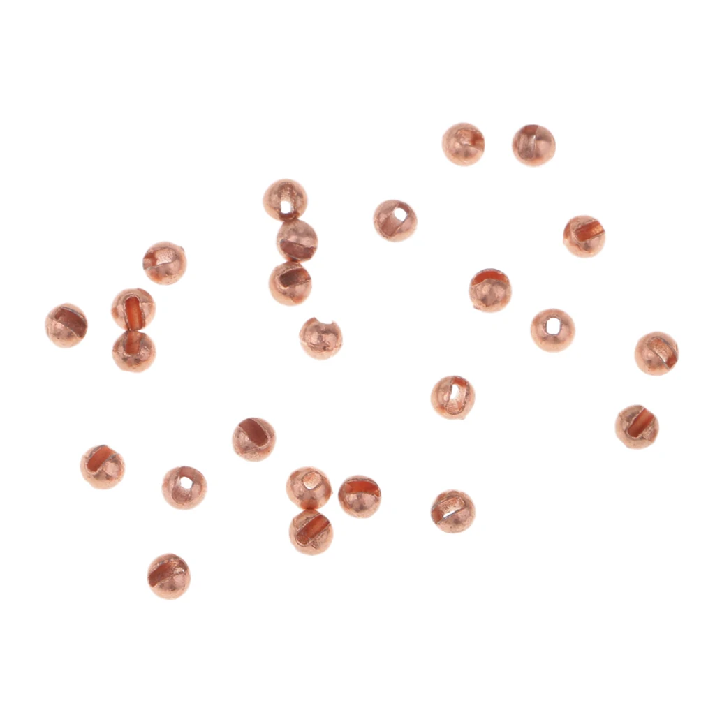 25pcs 2mm-4mm Tungsten Fly Tying Nymph Ball Beads Sinker Fly Tying Materials Fishing Lures Fishing Tools