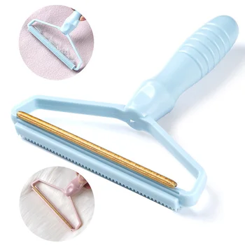 

Newly Portable Manual Epilator Durable Copper Brush Head Peeler for Plush Clothes Cotton Jackets Cleaning Tool