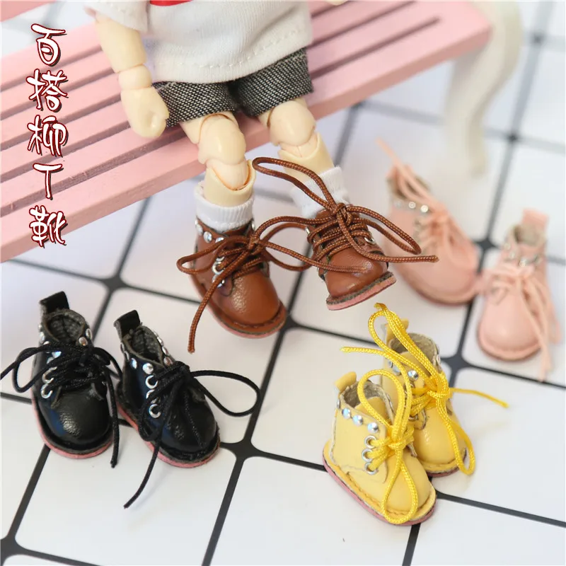 

Ob11 baby clothes and shoes accessories GSC clay head Meijie piglet doll Liuding Boots 12 points BJD wearable shoes