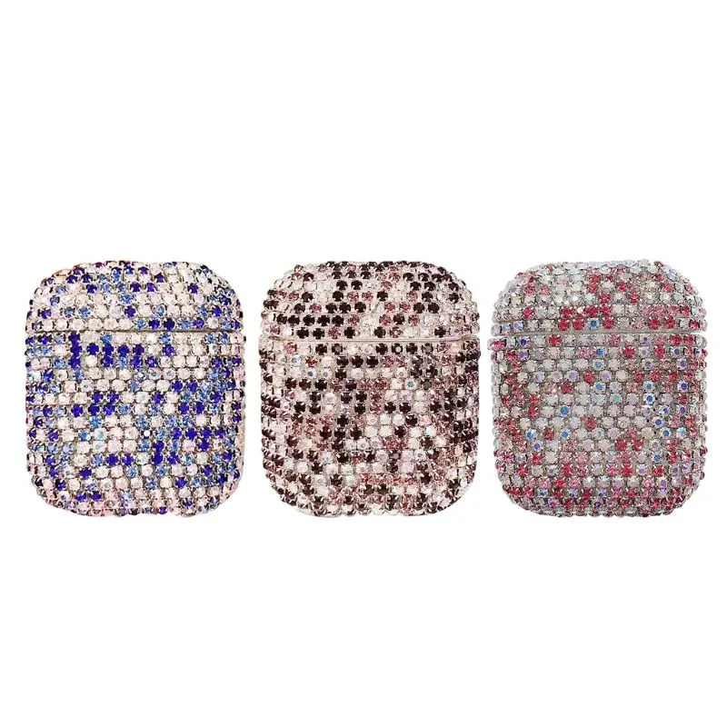 

Bling Artificial Diamond Earphone Case Hard Shell Protective Cover for AirPods