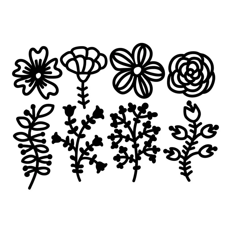 

DiyArts Foliage Branch Metal Cutting Dies Flower Leaf Dies for Christmas Card Making Scrapbooking Embossing Cuts Stencil Craft