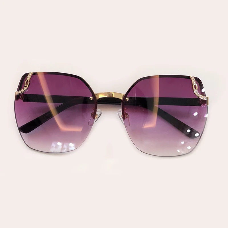 No2 Sunglasses Женские солнцезащитные очки большого размера, зеркальные очки для вождения, солнцезащитные очки для женщин, фирменный дизайн, Ретро стиль, солнцезащитные очки для вождения - Цвет линз: No2 Sunglasses