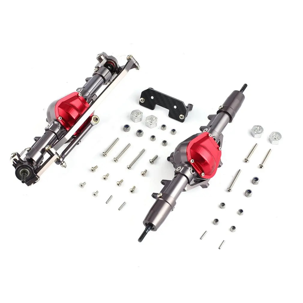 

Metal Alloy Front Axle Rear Axle Kit Accessory Combo Spare Parts Component for 1/10 D90 RC4WD Yota II RC Car Crawler