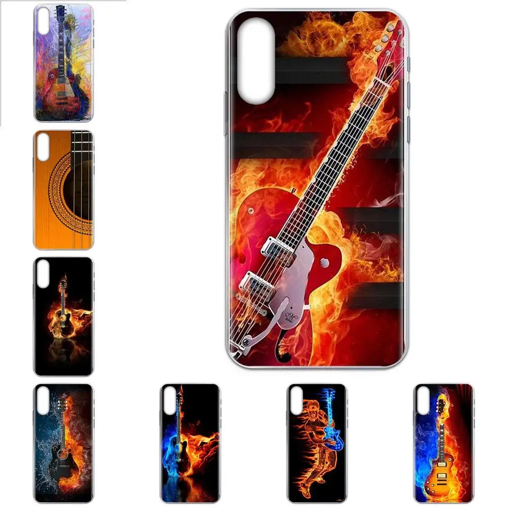 Popular Water And Fire Guitar Artwork For Galaxy Alpha Note 10 Pro A10 A20 A20E A30 A40 A50 A60 A70 A80 A90 M10 M20 M30 M40 | Мобильные