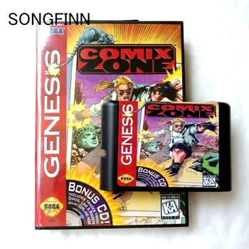 

16 bit MD Memory Card With Box for Sega Mega Drive for Genesis Megadrive - Comix Zone