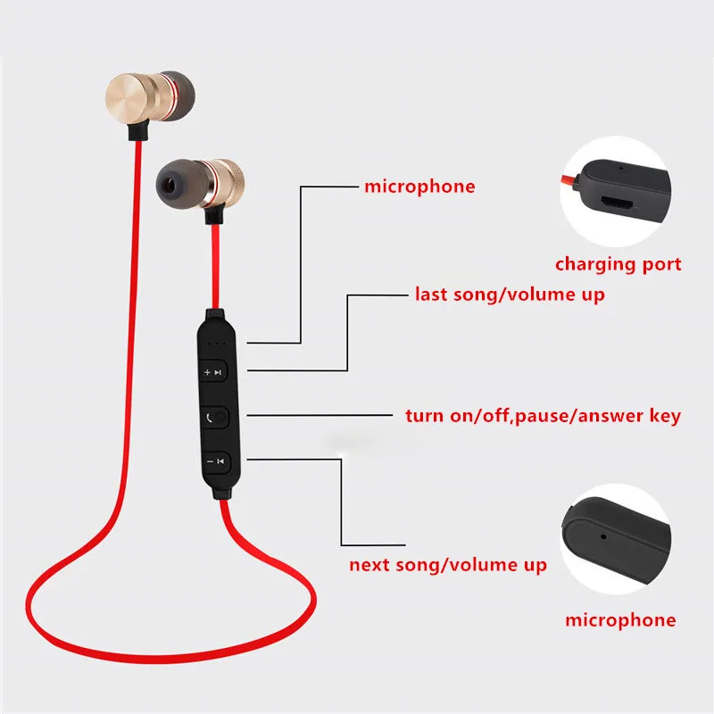 5 0 Bluetooth наушники спортивные с шейным ремешком Магнитная Беспроводная гарнитура