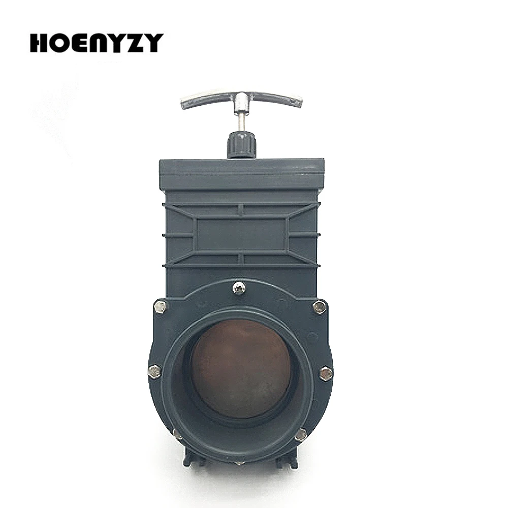 НПВХ нож задвижка DN32/DN40/DN50/DN65/DN80/DN100 пластиковый водосточный клапан