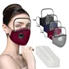 Reusable Washable Face Masks with10 Replaceable Pm2.5 Filter Mouth Mask Dust Windproof Cotton Valve Respirator with Goggles Mask 1