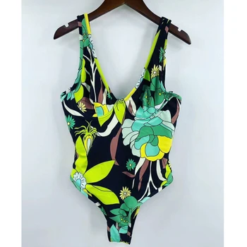 

Top Quality Print floral Girl Swimsuit Sexy One Piece Swimwear Print Women Reversible Swimsuit Outfits Pattern Swimming Bathing