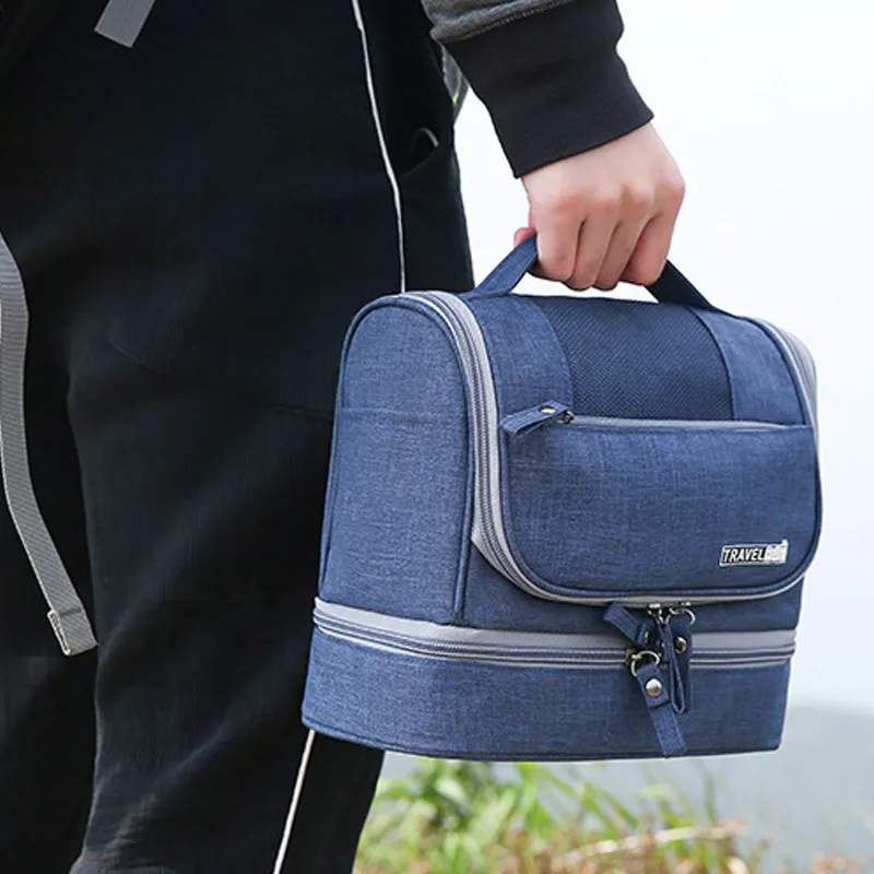 Waterproof Toiletry Wash Bag Hanging Travel Organizer Case Makeup Pouch with Hook DTT88