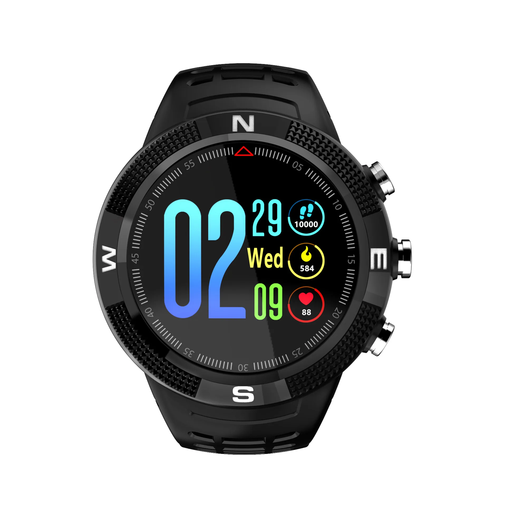 

F18 Multi-functional GPS Positioning Bluetooth Smart Watch Variety Sports Mode Switching Depth Waterproof Health Remind