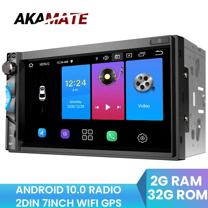 Универсальный автомобильный радиоприемник AKAMATE стерео-система на Android с GPS Bluetooth FM