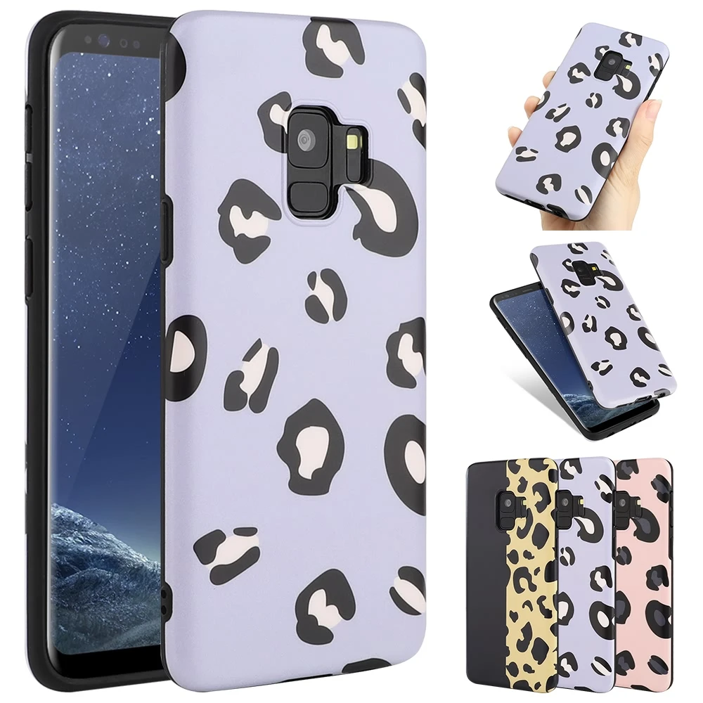 Мягкий чехол LCHULLE с милым леопардовым принтом для samsung Galaxy S9 Plus S10 матовый