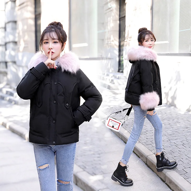 

2019 Autumn And Winter Cotton-padded Clothes/Cotton Coat Warm Mixed Colors Cute Fashion Elegant Comfortable