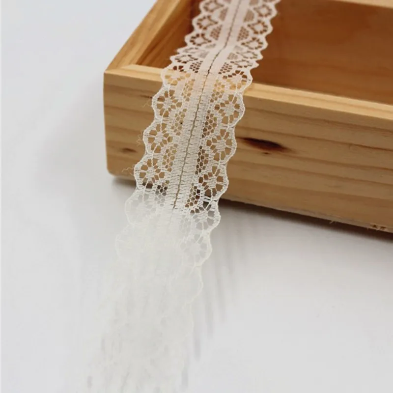 White 1 шт./5 ярдов Красивая кружевная лента DIY Ручная детская одежда Нижнее белье свадебное платье Женская одежда Аксессуары Украшения - Цвет: White