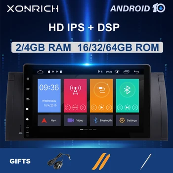 

IPS DSP 1 Din Android 10 Car Multimedia Radio For BMW E39 BMW X5 E53 M5 dvd Audio GPS Navigation Screen StereoHead unit DAB+ 4GB