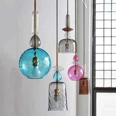 

Nordic Loft Candy Color Dining Room Pendant Light Creative Lovely Designer Hanging Light Bar Living Led Lights Free Shipping