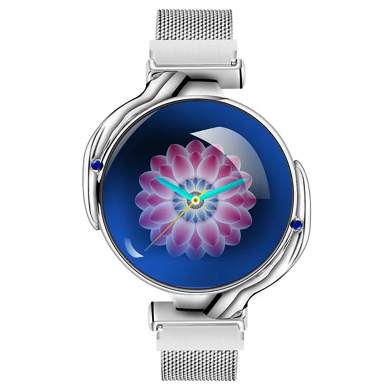 Женские умные часы, водонепроницаемые, bluetooth, браслет, спортивный, сердечный ритм, кровяное давление, умные часы, женское приложение, фитнес-трекер, браслет - Цвет: Серебристый