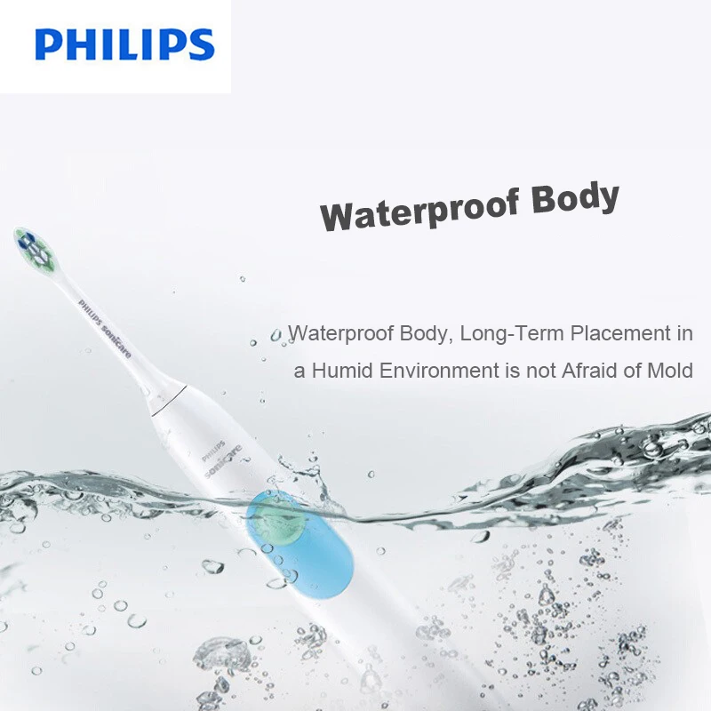 

PHILIPS HX6231/01 Electric Toothbrush with Waterproof Body Toothbrush Smart Timing Teeth Whitening Gum Care for The General