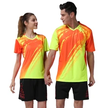 Футболки для бадминтона, новые мужские и женские теннисные рубашки, футболки для занятий спортом на открытом воздухе, бега, настольного тенниса, дышащие мужские тренировочные командные футболки